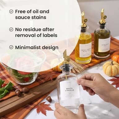 Molimoli - Premium Olive Oil Dispenser Bottles for Kitchen with Pourer - Oil and Vinegar Dispenser Set, Glass Dispenser for Kitchen, Dispenser Bottle of 350ml - Set of 2 - Image 5