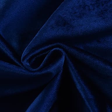 Cherry Home Set of 2 Velvet Flannel Room Darkening Blackout Curtains Panels Drapes Grommet 52 Wide by 108 Long Navy Royal Blue for Living Room - Image 7