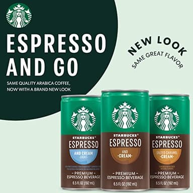 Starbucks - RTD Coffee Espresso And Cream, 6.5oz Cans (12 Pack) (Packaging May Vary) - Image 6