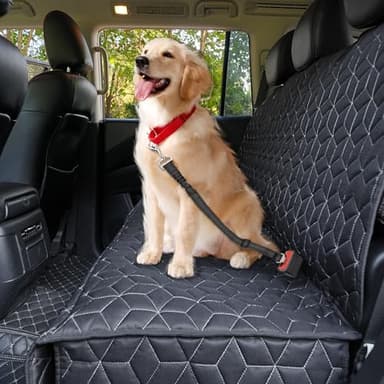 Meginc Dog Car Seat Covers for Back Seat,Waterproof Pet Bench Seat Covers for Trucks Ford f150/Ram1500/Nissan Frontier/Toyota Tacoma/GMC Canyon/Silverado Scratch Nonslip Truck Seat Cover for Dogs - Image 7