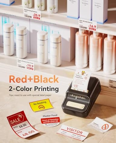NIIMBOT B21 Pro Label Maker, 300DPI HD Label Printer, Ideal for Notes,Photos, Study Graphics, Memo Maker,50x30mm Label,230Pcs(Black) - Image 5