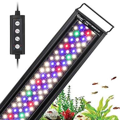 hygger 42W 24/7 Lighting Aquarium LED Light, Sunrise-Daylight-Moonlight Mode and DIY Mode, Timer Adjustable Brightness Fish Tank Light with Extendable Bracket 7 Colors for Planted Tank - Image 1