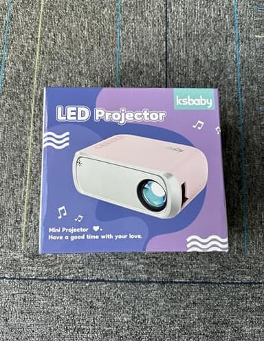 ksbaby Mini Projector for Outdoor Portable Projectors, SmartPhone Screen Can be Mirrored to The Projector Through a Data Cable, Movies-Projector Compatible with HDMI, USB, Type-C, Laptop, TV Stick - Image 11