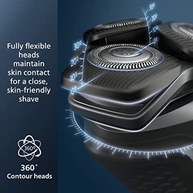 Philips Norelco Shaver 5400, Rechargeable Wet & Dry Shaver with Pop-Up Trimmer, S5880/81 - Image 2