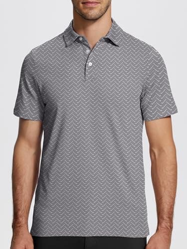ISEEGZ Mens Golf Shirts Short Sleeve Funny Print Golf Polo Shirts for Men Lightweight Dry Fit Quick Dry Collared Golf Polos - Image 2