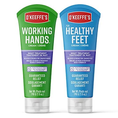 O'Keeffe's Working Hands Night Treatment Hand Cream and Healthy Feet Night Treatment Foot Cream, 7 Ounce Tube - Image 1