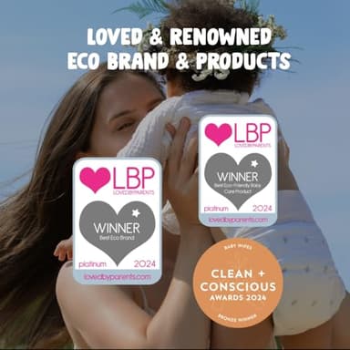 Eco by Naty Flushable Baby Wipes - Compostable and Plant-Based Wipes, Chemical-Free and Hypoallergenic Baby Wipes Safe for Baby Sensitive Skin, 56 Wipes Per Pack (12 Pk) - Image 5