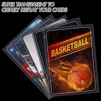 1000 Counts Card Sleeves Top Loaders for Trading Cards, Penny Soft Sleeves Baseball Card Sleeves Protectors Fit for Sports Cards, Football, Game Card - Image 6