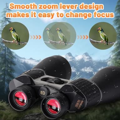 OPTIVORA 20 * 70 Binoculars for Adults High Powered for Bird Watching,Hunting and Traveling with BAK4 Lens,Kit Also Includes Long Range Binoculars Tripod Adapter,Compass and Carrying Bag - Image 3