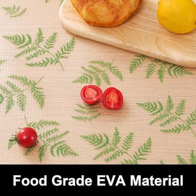 Cooyes Shelf Liners for Kitchen Cabinets Refrigerator Liners Waterproof & Oil-Proof Kitchen Cupboard Liner Drawer Mats EVA Material Non Adhesive Fridge Liner for Shelves（23.6" W x 236" L） - Image 7