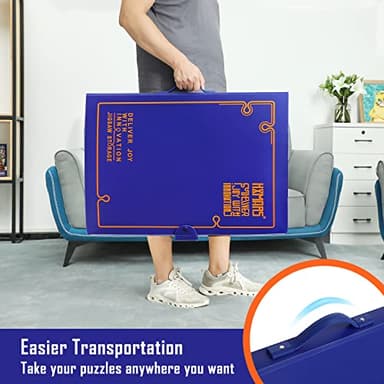 HXMARS Puzzle Storage Folder for 1000-Pieces: Large Capacity Jigsaw Puzzles Organizer Portable with 20 Pockets, Dustproof & Protective Puzzle Accessory - Image 5