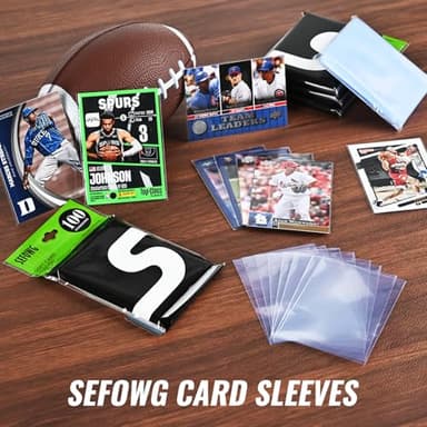 10000ct Card Sleeves, Clear Penny Sleeves for Trading Cards, Sports Card Sleeve, Baseball Card Sleeve, Ultra Soft Plastic Card Protector Sleeve for Football, MTG, PKM, Game, Standard Cards - Image 2