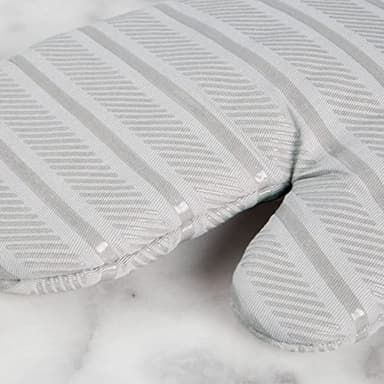 KitchenAid Albany Oven Mitt 2-Pack Set, Matte Grey, 7"x13" - Image 4