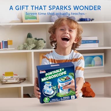 Klever Kits 2 in 1 Handheld Microscope for Kids, 1000X HD Digital Kids Microscope with 2.0'' LED Screen, Portable Pocket Handheld with Slides, 32G Card, Edu Gifts Toys for Ages 5-12 - Image 7