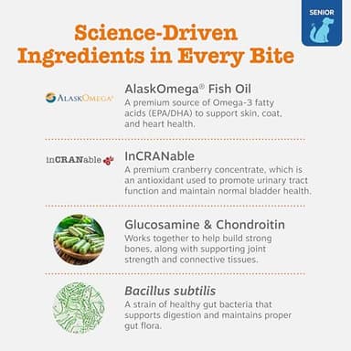 Zesty Paws Senior Dog Multivitamin Treats - Glucosamine for Dogs + Digestive Enzymes & Probiotics - Grain Free Dog Vitamins and Supplements for Skin & Coat + Immune Health Beef - Advanced - 90ct - Image 3