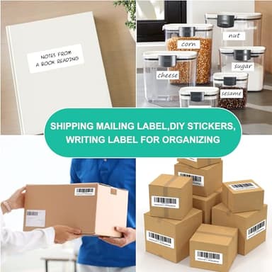 L LIKED 2" x 4" Label Stickers, Printable White 10 per Sheets Total 300 Labels, for Laser/Inkjet Printing - Matte (300 Labels) - Image 6