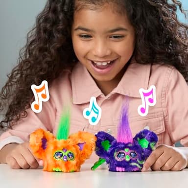 Furby Furblets 2 Pack of Fall Edition Mini Friends Trick-Ee & Boo-Kin, Electronic Plush Toys, Multicolor, Back to School Gifts, Ages 6+ (Amazon Exclusive) - Image 5