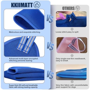 Kkiimatt 10 in 1 Pet Grooming Hammock Harness with Nail Clippers/Trimmer, Nail File, Dog Hammock/Grooming Sling for Nail Trimming/Clipping - Image 5
