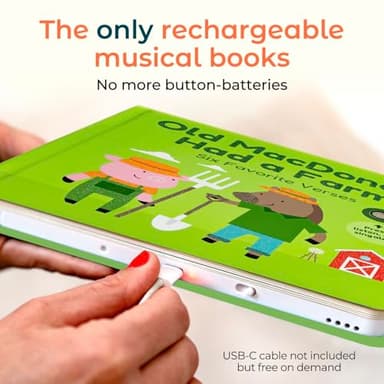 Cali's Books Old Macdonald Had a Farm | Interactive Books for 1 Year Old, Books for 2 Year Olds with Buttons on Every Page | Fun Farm Toy Book for Baby and Toddlers | Great Gift for Kids - Image 2