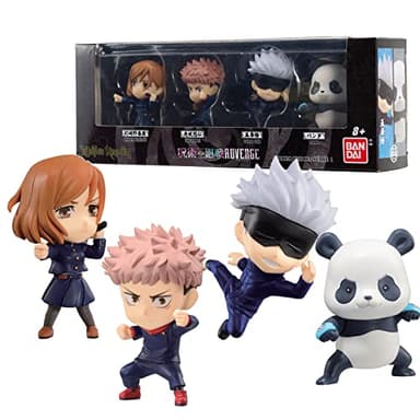 Bandai Namco - Jujutsu Kaisen - Nobara Kugisaki, Yuji Itadori, Satoru Gojo, and Panda, Adverge Figure Box (Set B) - Image 1