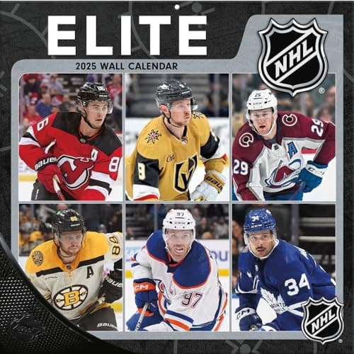 TURNER SPORTS NHL Elite 2025 12x12 Wall Calendar (25998011972) - Image 1