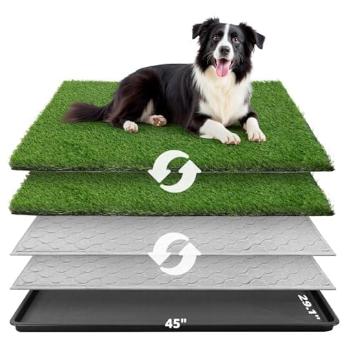 PICK FOR LIFE Dog Grass Large Potty Patch, Artificial Dog Grass Bathroom Turf, Washable Puppy Pee Pad, Perfect Indoor/Outdoor Portable Potty for Dogs - Image 1