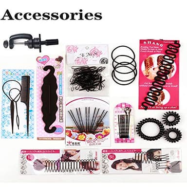 Mannequin Head with 100% Human Hair, SZCY LLC 18" Dark Brown Real Hair Cosmetology Mannequin Head Hair Styling Hairdressing Practice Training Doll Heads with Clamp Holder and Tools - Image 8