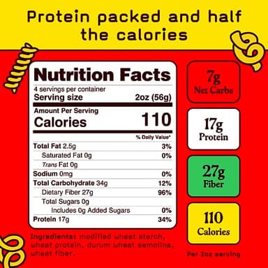 17g High Protein Variety Penne, Rotini, Elbow Macaroni Pasta | 7g Low Carb Keto Pasta | Healthy, Italian Pasta From Italy | 3-Pack, 8oz - Pete's Pasta - Image 2