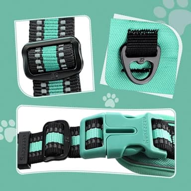 No Pull Dog Harness Release on Neck Reflective Adjustable No Choke Pet Vest with Front & Back 2 Leash Attachments Soft Control Training Handle for Small Medium Large Dogs - Image 8