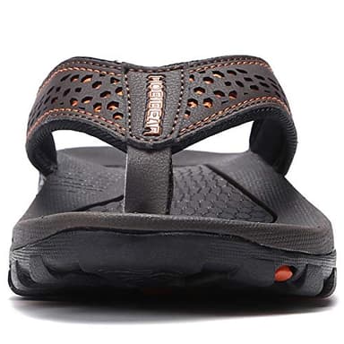GUBARUN Mens Sport Flip Flops Comfort Casual Thong Sandals Outdoor(Brown 1, 11) - Image 2