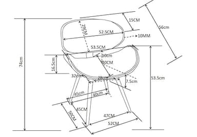 SIMPLIHOME Marana Dining Chairs - Upholstered Bentwood Back and Linen-Style Fabric Kitchen Chair in Grey, Mid-Century Modern Ergonomic Dining Room Seating with Contoured Seat and Beech Wood Legs - Image 3