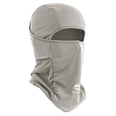 Botack Balaclava Face Mask Sun UV Protection Breathable Full Head Mask for Men Women Skiing Cycling Grey - Image 1