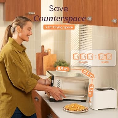 COSORI Food Dehydrator for Jerky, 176°F Temperature Control, 5 Stainless Steel Trays Dryer Machine, 4 Presets, 48H Timer, for Dog Treats, Meat, Fruit, Veggies, Snacks, Recipe Book Included - Image 5