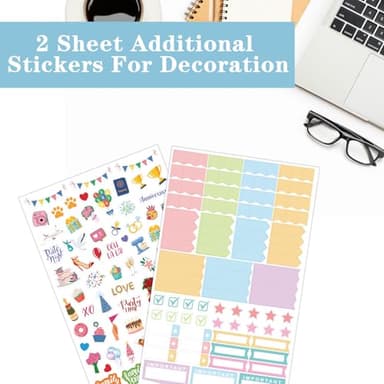 Planner Stickers - 12 Festival Theme Monthly Planner Stickers, Accessories 14 Sheet 1500+ Colourful Sticker，Holiday Seasonal Sticker, for Calendar Journaling, Gifts - Image 3