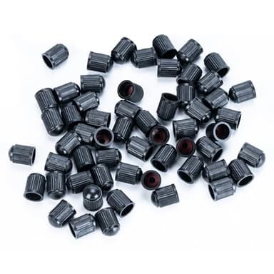 Mewqune Tire Valve Caps, Plastic & Rubber, Universal Fit, Black, 60 PCS, Dustproof, Car, Truck, SUV, Motorcycle, E-Bikes & Bikes - Image 6
