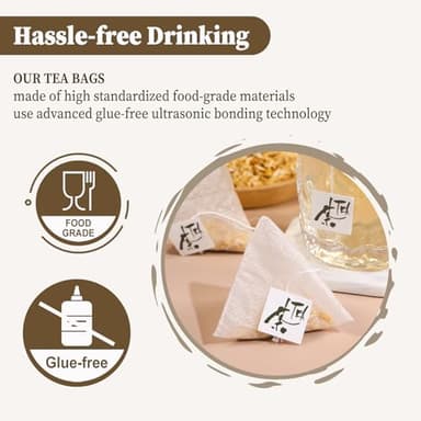 FullChea - Ginseng Tea bags, 60 Teabags - Pure Ginseng Root Tea - Caffeine-Free - Non-GMO - Image 4