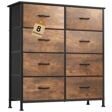 DWVO 8-Drawer Fabric Dresser, Furniture Storage Tower Cabinet, Organizer for Bedroom, Living Room, Hallway, Closet - Image 1
