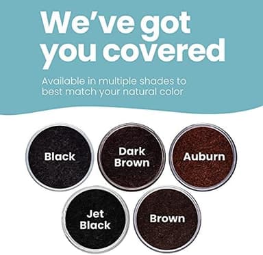 Hair Illusion Black Real Hair Fibers for Thinning Hair - 100% Natural Texture, Non Synthetic Hair Fibers - Bald Spot Cover Up for Women & Men - 38 Gram - Image 7