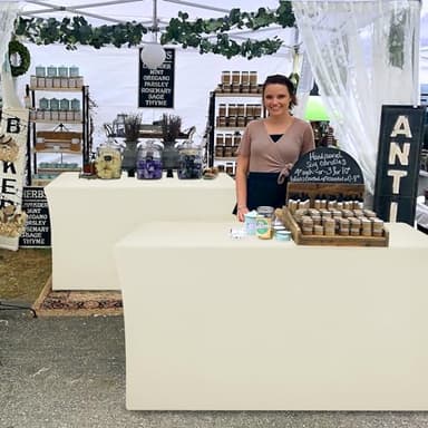 Nasitos Fitted Table Covers Stretch Spandex - 72 x 30 Inch - 4 Pack Beige Rectangle Table Clothes for 6 Foot Folding Tables, Wrinkle Resistant Tablecloths for Banquet, Trade Show, Craft Show - Image 6