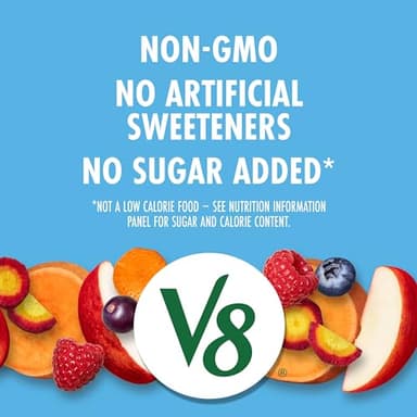 V8 Acai Mixed Berry 100% Fruit and Vegetable Juice, 46 fl oz Bottle (6 Pack) - Image 5