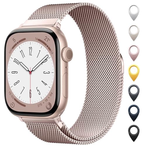 Original Stainless Steel Mesh Loop Compatible with Apple Watch 38mm 40mm 41mm 42mm 44mm 45mm 46mm 49mm Women Men, Magnetic Clasp Replacement for iWatch Bands Series 11 10 9 8 7 6 5 4 Ultra SE 3 2 1 - Image 1