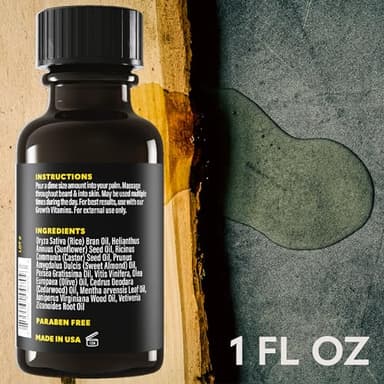 Beard Club - Beard Growth Serum with Natural Castor, Coconut and Avocado to Grow a Thicker, Fuller Beard, Fill in Patches and Stimulate Healthier Facial Hair Growth - Image 9