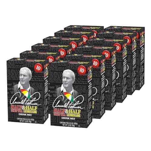 AriZona Arnold Palmer Half and Half - On-the-Go Powdered Drink Mix, 0.12oz 120 Count - 10ct Boxes (Pack of 12) - Image 1