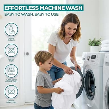 Utopia Bedding Waterproof Pillow Protectors Zippered King Size (2 Pack, White), Zippered Pillowcases, Bed Bug Proof Pillow Encasement Covers 20 x 38 Inches - Image 6