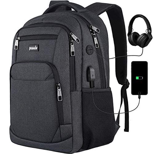Paude Backpack for Men and Women,School Backpack for Teens,15.6 inch Laptop Backpack with USB Charging port for Business College Travel - Image 1