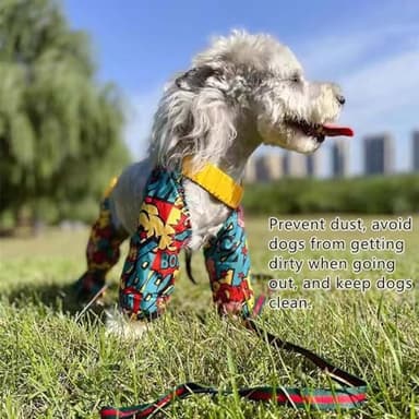 Dirty-Proof Dog Sleeves Pet Dust Pants Waterproof Dog Leg Covers Outdoor Walking Dog Leggings, Lightweight Leg Sleeves for Small Medium Dogs, Size XL - Image 2