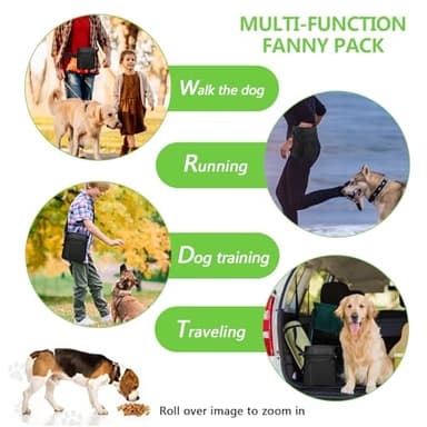kissleaf Dog Treat Pouch with Magnetic Closure, Treat Pouches for Pet Training, Large Dog Treat Training Pouch and Dog Clicker, Dog Training Treat Pouch Built-in Poop Bag Dispenser, Hands-Free Snack - Image 7