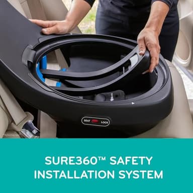 Evenflo Revolve360 Extend Convertible Car Seat with 360 Degree Rotation, Extended Rear-Facing, Forward-Facing, Booster Mode, and Secure Latch Install, Rowe Pink - Image 6