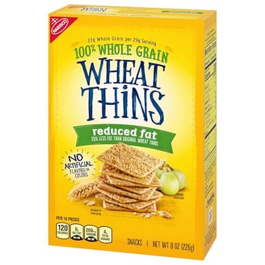 Wheat Thins Reduced Fat Snacks, Whole Grain Wheat Crackers, Bulk Snack Crackers, 6 - 8.oz Boxes - Image 15