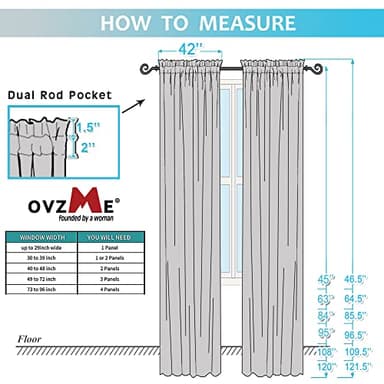 OVZME Light Green Sheer Curtains 63 inch Length 2 Panels Set for Bedroom Living Room, Elegant Light Filtering Sheer Drapes Window Treatments, Each is 42W x 63L Inches, Sage Green - Image 7